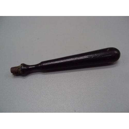 Ручка дерево от прибора медицинский инструмент винтаж длина 11,2 см №13558