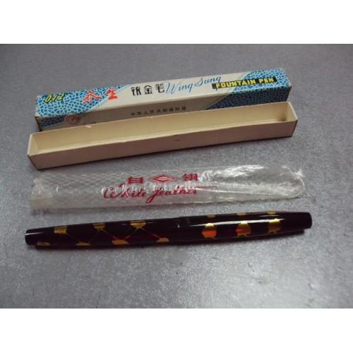 ручка перьевая WING SUNG white feather Китай сохран в родной упаковке длина 13,2 см №506