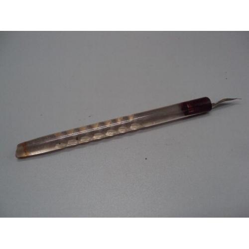 Перьевая ручка стекло перо Neruse винтаж длина 16,4 см №13538