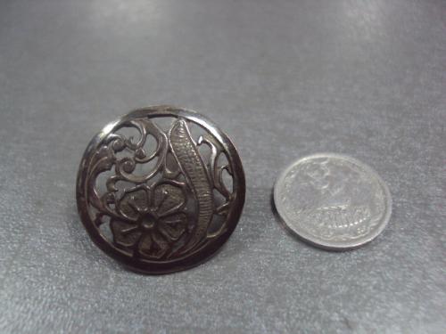 серьга цветок ажурная серебро 925" украина вес 3,45 г (расшатана застежка - плохо застебается)
