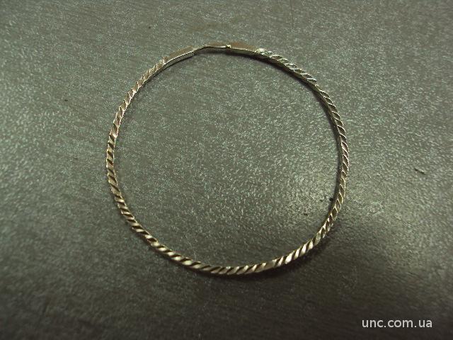 серьга кольцо серебро 1,66 г 925" украина №15108