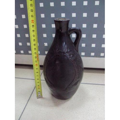 Штоф толстостенный керамика ссср бутылка высота 20 см №10976