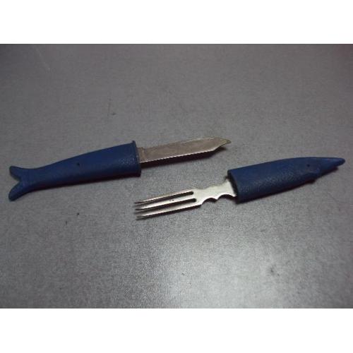 Туристический набор щука нож и вилка рыба щучка г. Киев завод Сокол нержавейка №11029