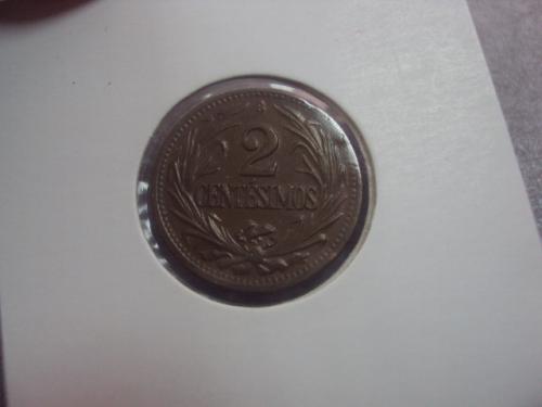монета уругвай 2 сентесимо 1947 сохран №8052