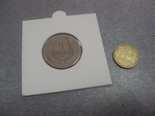 монета уругвай 5 сантесимо 1924 №8057