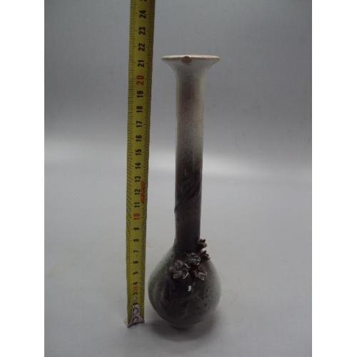 Вазочка керамика ваза цветочки высота 21,4 см под реставрацию №13974