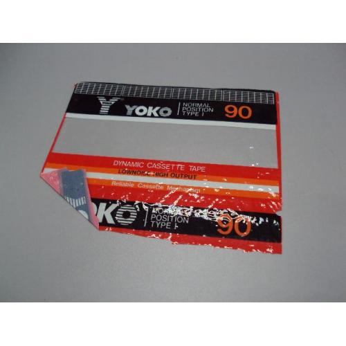 Вкладыш для кассеты Yoko 90 normal pisition type I Dinamic cassette tape №18078