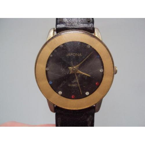 Женские наручные часы кварц Japona quartz Китай длина 3,6 см с браслетом 21,5 см №15079