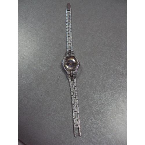 Женские наручные часы Луч 16 камней Беларусь с браслетом длина 18,4 см №13019