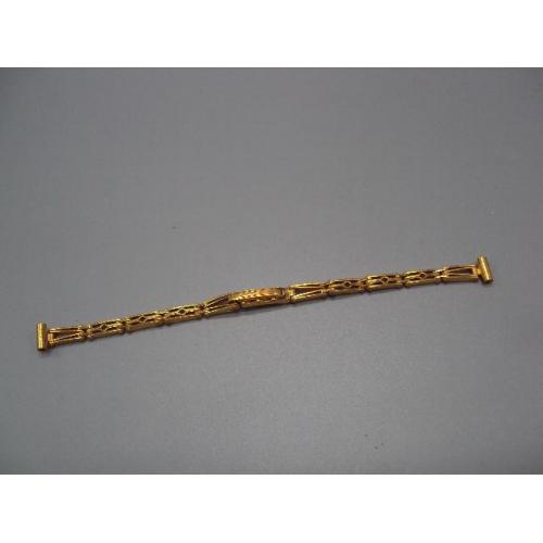 Женский браслет для наручных часов позолота Ау ссср сохран длина 14 см №14606