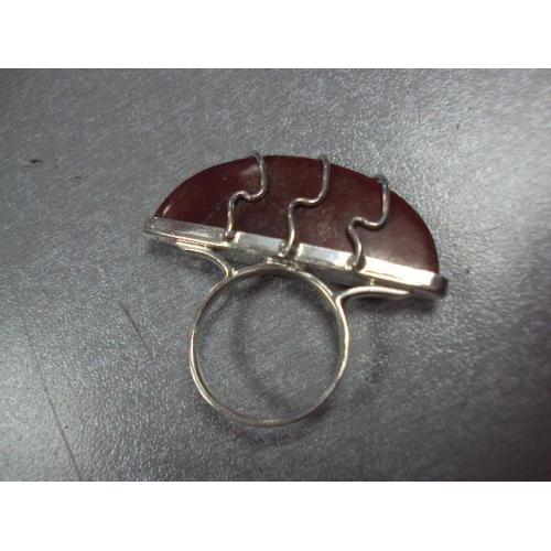 Женское кольцо авторское яшма серебро 925 проба Украина вес 10,54 г 18 размер №11847