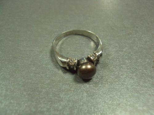 женское кольцо серебро 875" украина вес 2,97 г размер 19 №1271