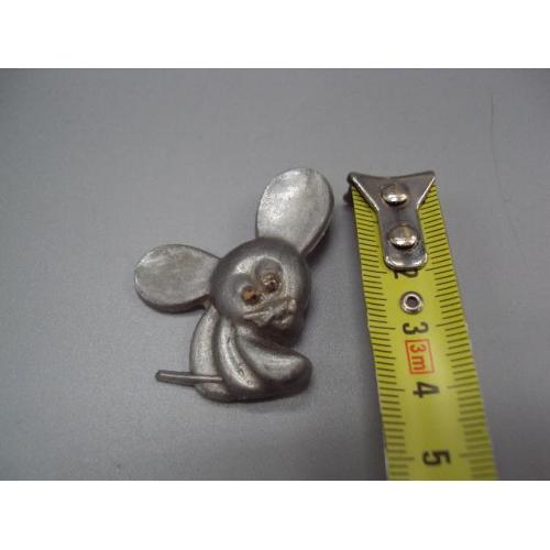 знак детский мышка серая пластик №15246