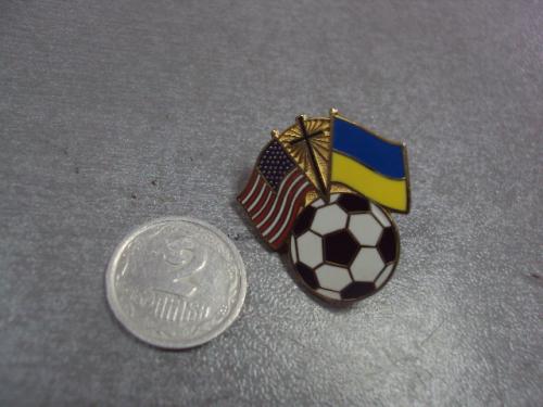 знак фрачник футбол флаг украина сша №12575