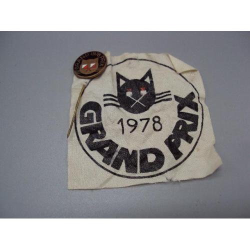 знак фрачник grand prix 1978 кот эмблема №15252