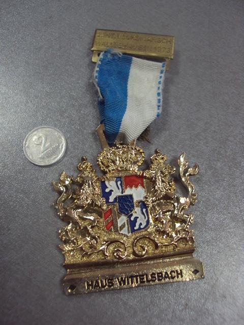 знак медаль volksmarch walleshausen haus wittelsbach виттельсбах 1973 №13483