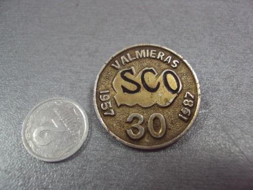 знак sco valmieras 1957-1987 валмиера латвия №13553
