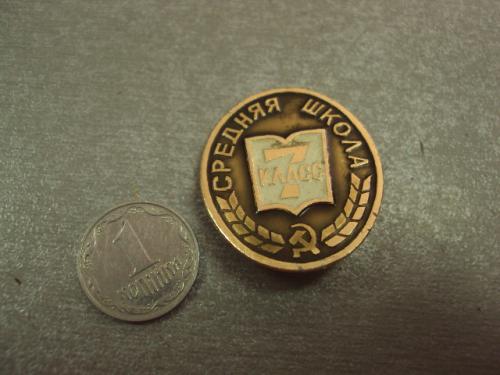 знак средняя школа 7 класс  №14639