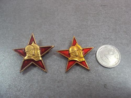 знак звезда солдат буденовец вооруженные силы ссср лот 2 шт №12950