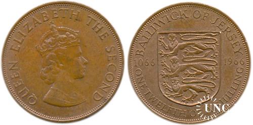 1/12 шилинга (1 пені) Ø31,0 мм. Bronze, 9,40 г.