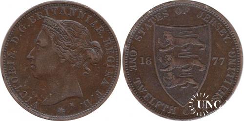 1/12 шилинга (1 пени) Ø31,0 мм. Bronze, 9,40 г.