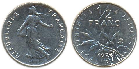 1/2 франка Ø19,5 мм. Ni, 4,50 г.