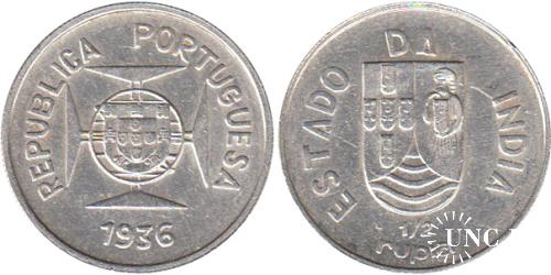 1/2 рупии Ø25,0 мм. Ag-917, 6,00 г.