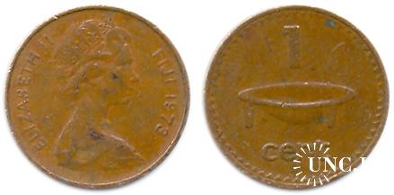 1 цент Ø17,5 мм. Bronze, 1,9 г.