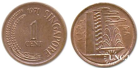 1 цент Ø17,8 мм. Bronze, 2,00 г.