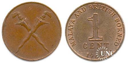 1 цент Ø18,0 мм. Bronze, 1,96 г.