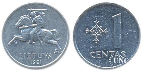 1 цент Ø18,73 мм. Al, 0,62 г.