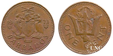 1 цент Ø19,0 мм. Bronze, 3,14 г.