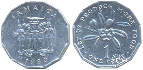 1 цент Ø20,1 мм. Al, 1,20 г.