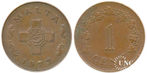 1 цент Ø25,9 мм. Bronze, 7,15 г.