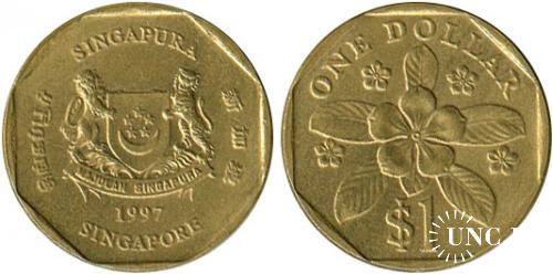 1 долар Ø22,3 мм. Al-Bronze, 6,29 г.