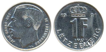 1 франк Ø18,1 мм. Fe/Ni, 2,80 г.