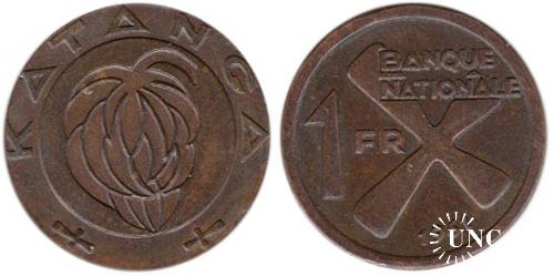 1 франк Ø22,5 мм. Bronze, 4,70 г.