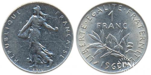 1 франк Ø24,0 мм. Ni, 6,00 г.