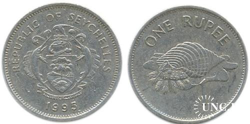 1 рупія Ø25,3 мм. Cu-Ni, 6,05 г.