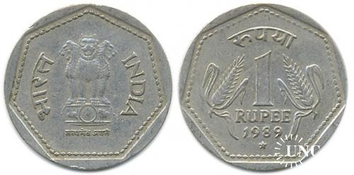 1 рупия Ø26,0 мм. Cu-Ni, 6,00 г.