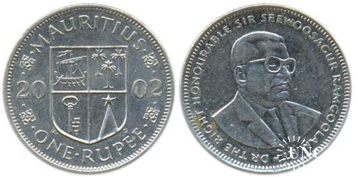 1 рупія Ø26,0 мм. Cu-Ni, 7,50 г.