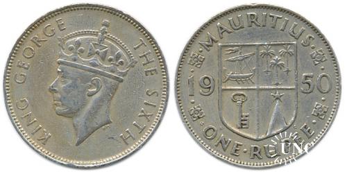 1 рупія Ø26,9 мм. Cu-Ni, 11,7 г.