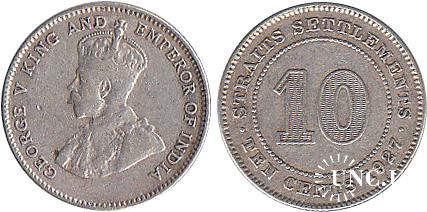 10 центів Ø18,0 мм. Ag-600, 2,71 г.