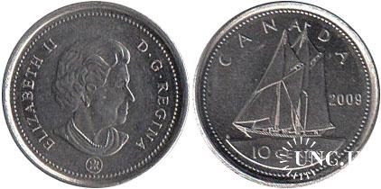 10 центів Ø18,0 мм. Fe, 1,75 г.