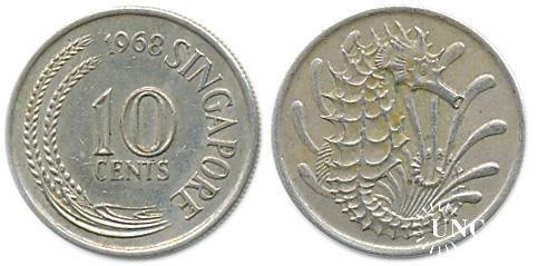 10 центів Ø19,4 мм. Cu-Ni, 2,85 г.