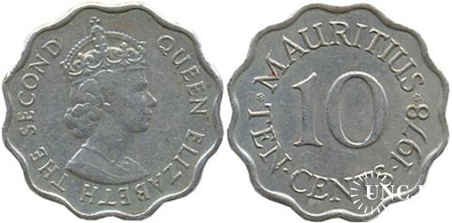 10 центів Ø23,5 мм. Cu-Ni, 5,15 г.