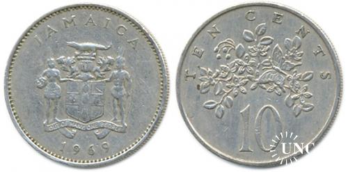 10 центів Ø23,6 мм. Cu-Ni, 5,75 г.