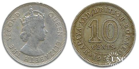 10 центов Ø19,5 мм. Cu-Ni, 2,9 г.
