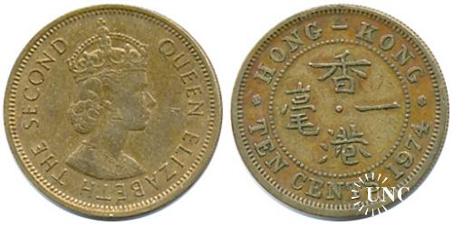 10 центов Ø20,5 мм. Ni-Brass, 4,46 г.