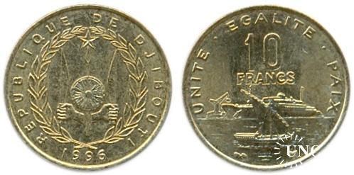 10 франков Ø20,0 мм. Al-Bronze, 3,00 г.